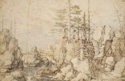 Wooded and Rocky Landscape, c.1606-07 by Roelandt Jacobsz. Savery